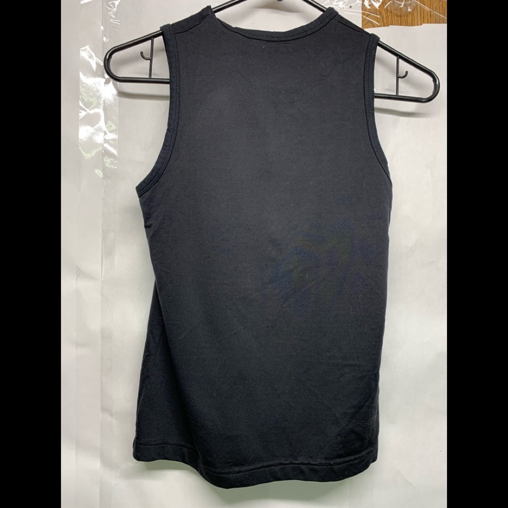 isda & co black sleeveless tank top, size s